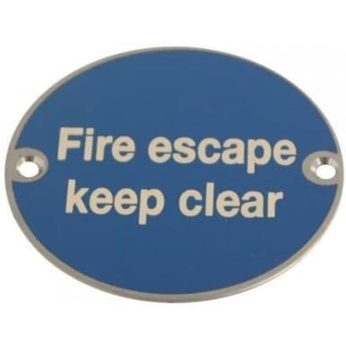 Fire escape keep - keep, clear