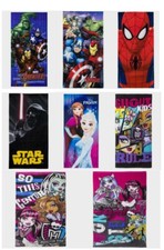 Kids Beach Towel Fast Dry Cotton Official Star Wars Marvel Frozen Monster High