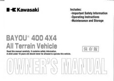 Kawasaki Owners Manual Book