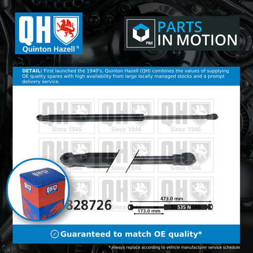 Boot gas strut fits toyota - gas,