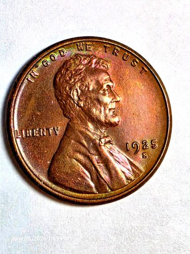 1925 lincoln penny unc - s,