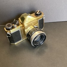 GOLD PLATED PENTAX S1a with AUTO-TAKUMAR 55mm f2 Lens Working 