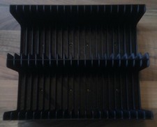 Black MiniDisc tray (Holds 40 discs in cases) storage/holder/stand/rack/box