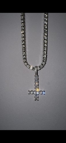 Upside down cross pendant - upside,