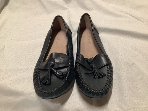 Black loafer shoes with - loafer/shoes,
