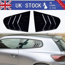 For VW Scirocco Coupe 2009+ Rear Window Quarter Glass Duct Louver Vent Covers
