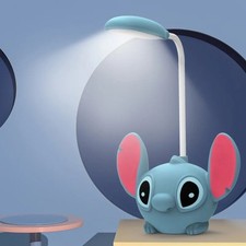 Kids LED Night Desk Lamp Children Toys Lilo & Stitch with Sharpener Gift