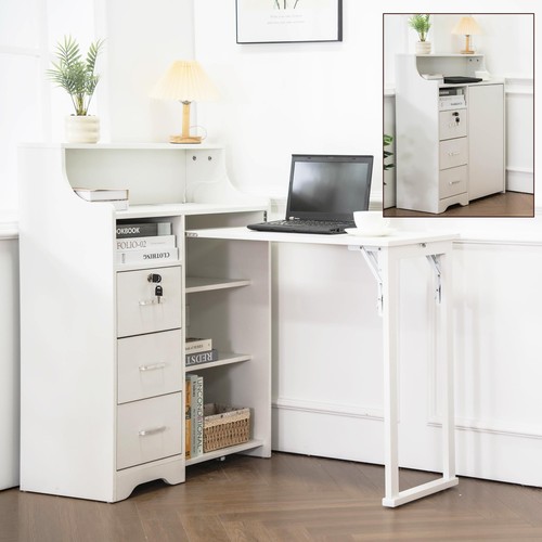 Folding desk storage - storage, lockable