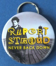 RUPERT STROUD NEVER BACK DOWN KEYRING BOTTLE OPENER