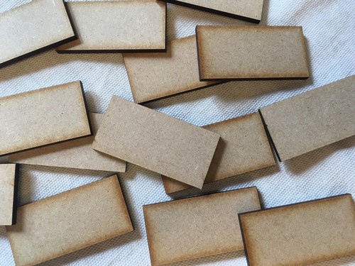 50x 25mm 50mm mdf rectangle - 25mm,
