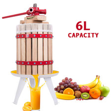 Fruit Press Wine Making Grape Cider Berry Orange Apple Juice 6 Litre