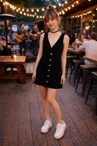 Topshop black corduroy - black,