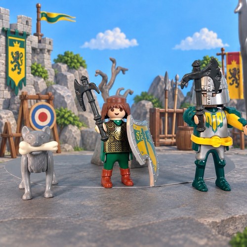 Playmobil knight training - knight,
