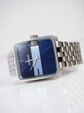 Nixon The Sultan SS Watch A very rare Silver / Dark Blue Black Design