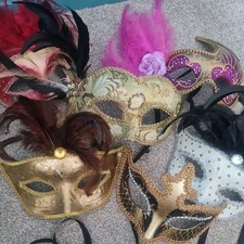 Venetian Masks Bundle x 6 mixed colours 