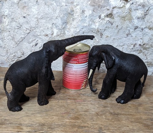 Vintage pair hard carved - vintage,