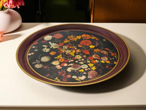 1950s hand painted - 1950s, floral