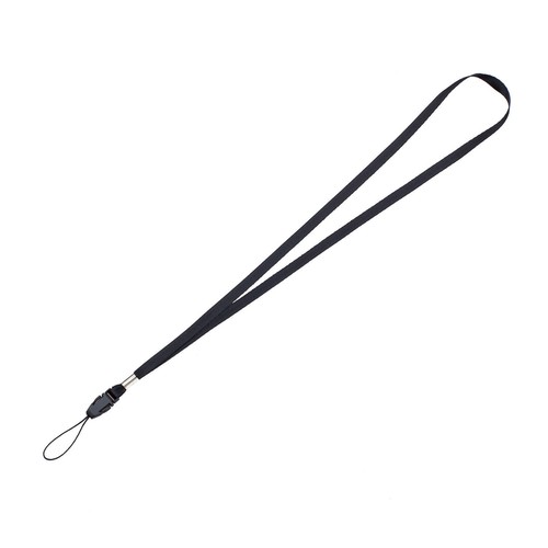 Black lanyard neck - black, for