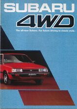 Subaru L-Series 4WD Saloon Estate 1984-85 Original UK Sales Brochure No. 85BR12E