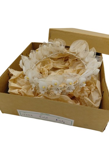 Vintage bridal tiara ivory - tiara,