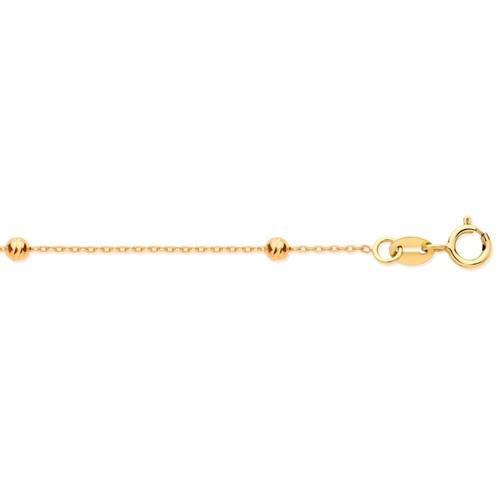 Gold bead bracelet - bracelet, wide