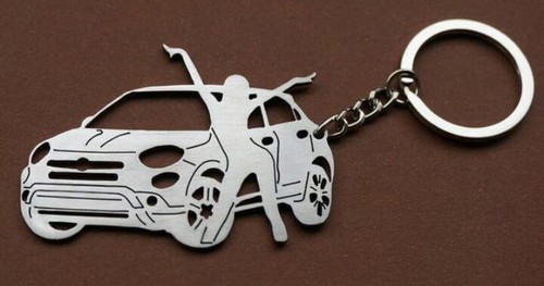 Keychain fiat 500x - key, ring