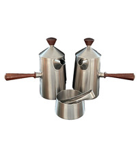 Retro Old Hall stainless steel Campden 4pc coffee/hotchoc set Robert Welch 1960
