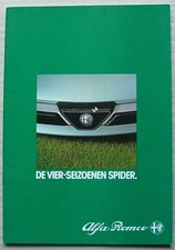 ALFA ROMEO SPIDER Car Sales Brochure 1983 DUTCH TEXT #NL/B 832159