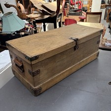 Antique Pine Chest Trunk
