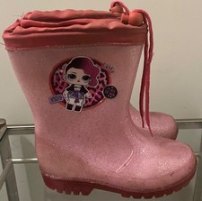 LOL Wellies. Size 10. Pink. Girls.