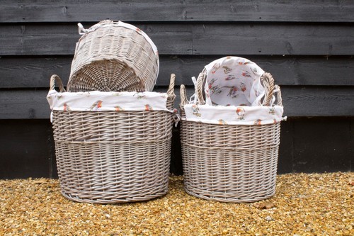Round driftwood wash wicker - round, driftwood-wash