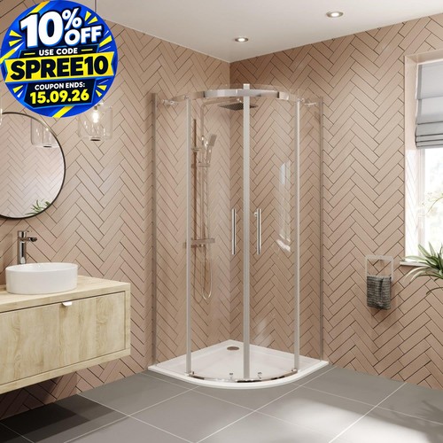 900 900mm quadrant shower - x,