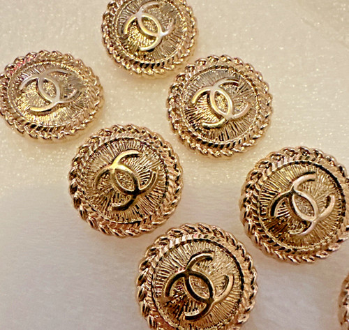 Gold chanel buttons - chanel, 20mm