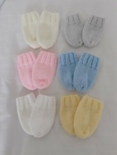  NEW HAND KNITTED BABY MITTENS