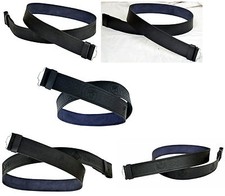 Leather Kilt Belt Adjustable size for Kilts Highland Black Embossed or Plain