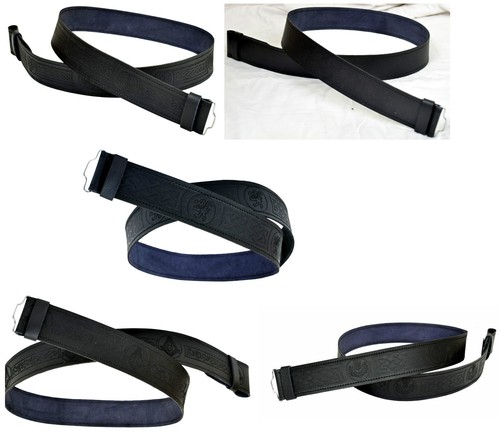 Leather kilt belt adjustable - leather,