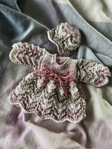 Hand knitted dolls clothes - dolls,