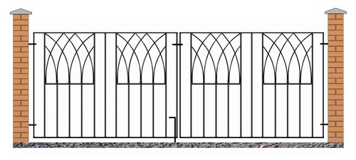 Anavio metal driveway gates - metal,