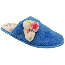 NEW WOMENS LADIES LOW WEDGE HEEL LEOPARD SLIP ON MULE COMFY SLIPPERS SHOES SIZE