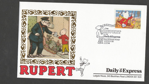 1994 rupert bear - benham, silk