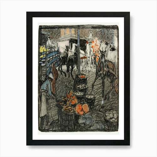 Horse drawn carts - carts, art