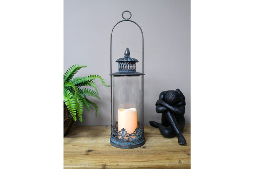 Vintage style tall glass - vintage,