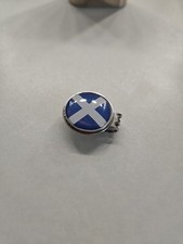 Scotland Flag Saltire Golf Ball Marker Hat Magnetic Clip Silver Vintage