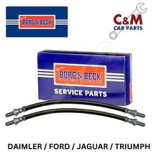 FRONT BRAKE FLEXI HOSE PAIR for FORD CORTINA MK2 1600GT & E 1967-70 BORG & BECK