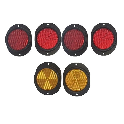 6pc black reflector kit - 6pc,