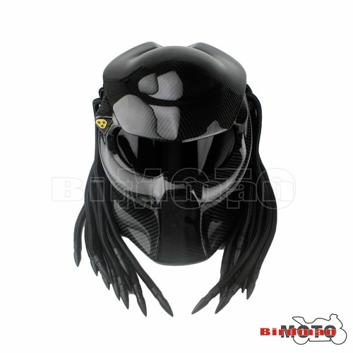 New black predator helmet mask - new,