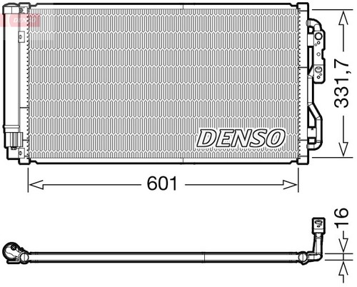 Denso dcn05033 condenser air - denso, condenser,