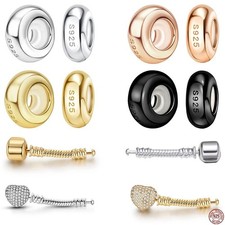 925 Silver Barrel Charm Bracelet Extender