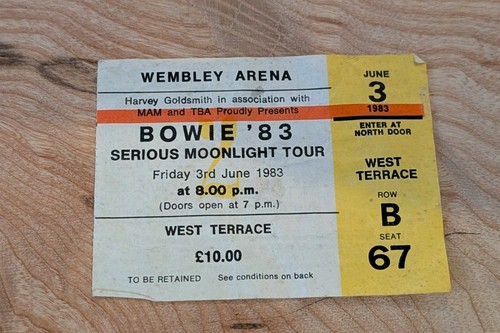 David bowie ticket serious - david,
