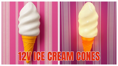 Light ice cream van - light,